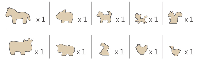 原木農場動物內容物